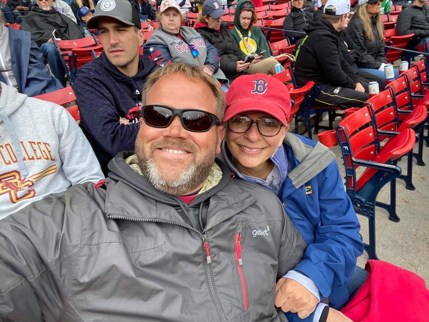 Mum and Eric at Fenway Park