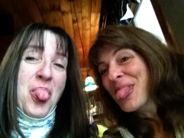 Jeneen and her sister Leesa being silly